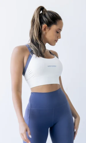 TOP SUPPLEX COMB. BEIGE C/ AZUL